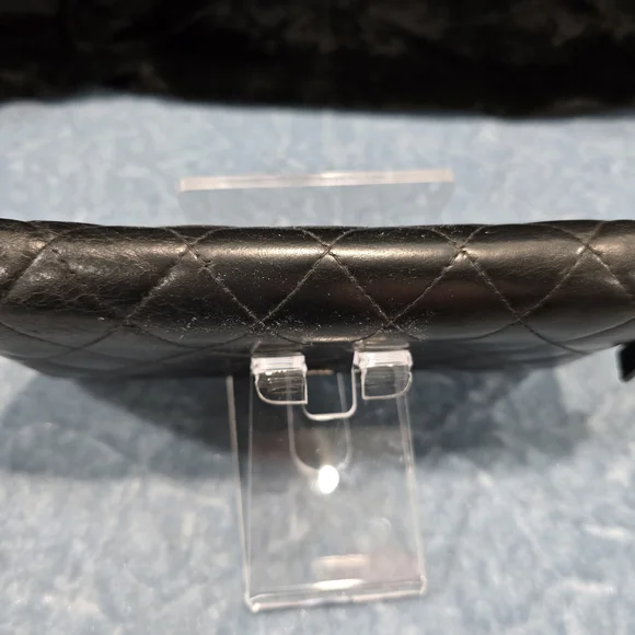 Chanel Black Quilted Wallet with Iconic CC Logo